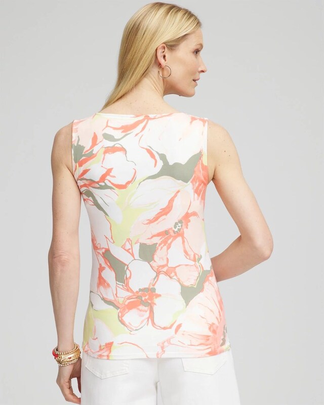 Floral Square-Neck Tank - image 3
